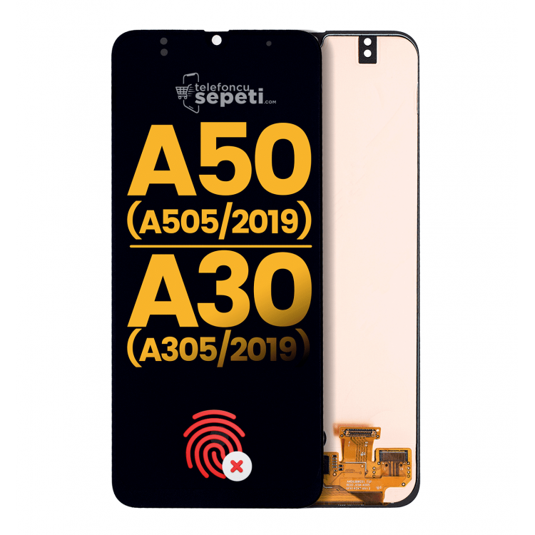Samsung Galaxy A50 A505 Ekran Dokunmatik Siyah Çıtasız %100 Oled