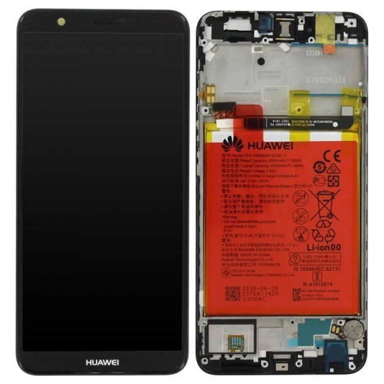 Huawei P Smart 2018 Ekran Dokunmatik Siyah Bataryalı Orjinal