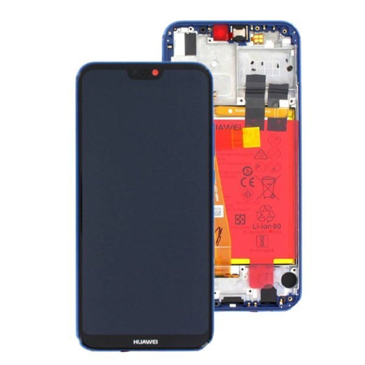 Huawei P20 Lite Ekran Dokunmatik Mavi Bataryalı %100 Orijinal