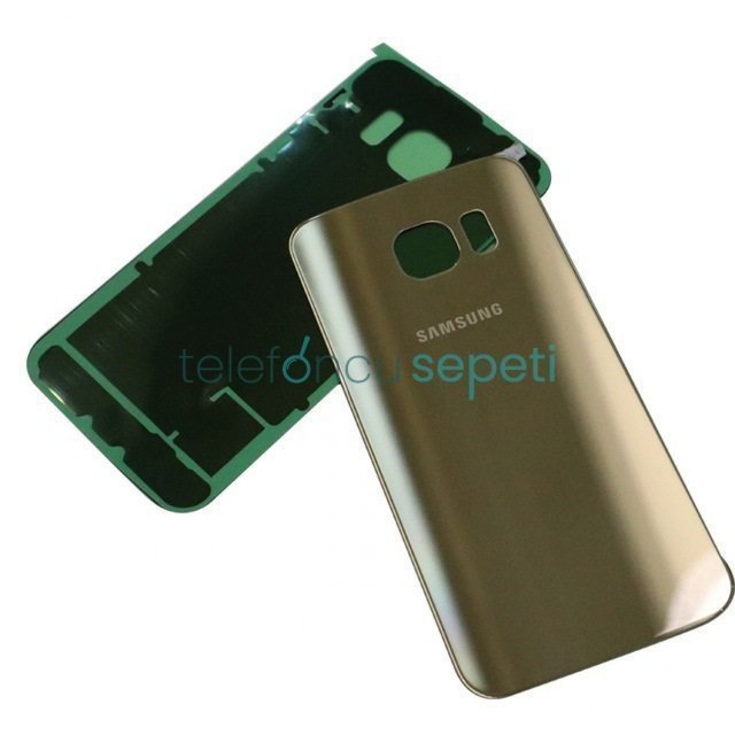 Samsung Galaxy S6 Edge G925 Arka Kapak Gold Orjinal
