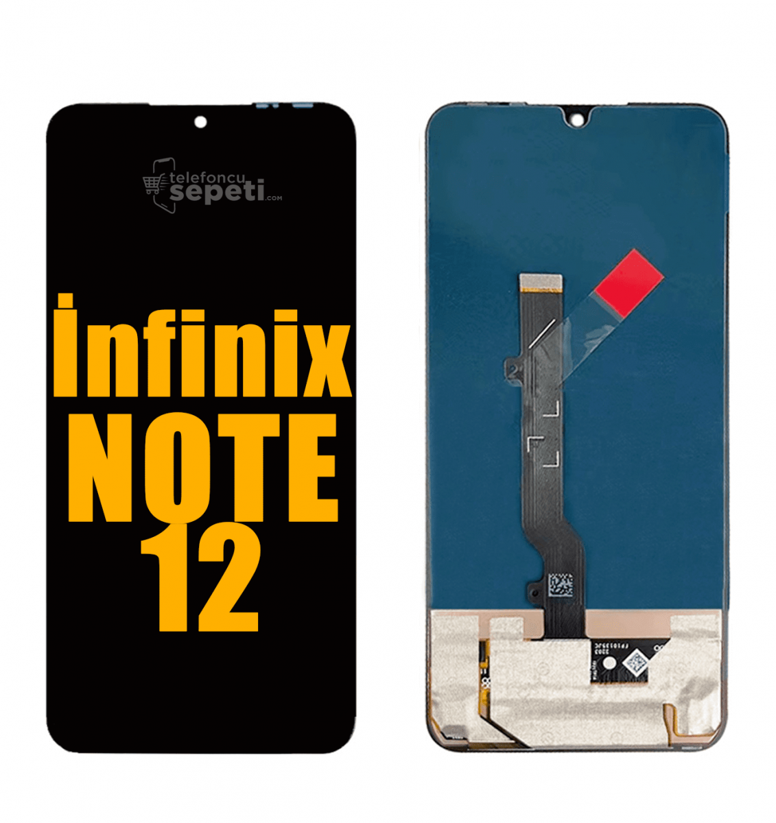 İnfinix Note 12 Ekran Dokunmatik Siyah Çıtasız A Plus Kalite