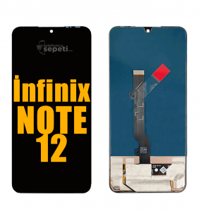 İnfinix Note 12 Ekran Dokunmatik Siyah Çıtasız A Plus Kalite