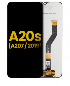 Samsung Galaxy A20s A207 Ekran Dokunmatik Siyah Çıtasız Orijinal