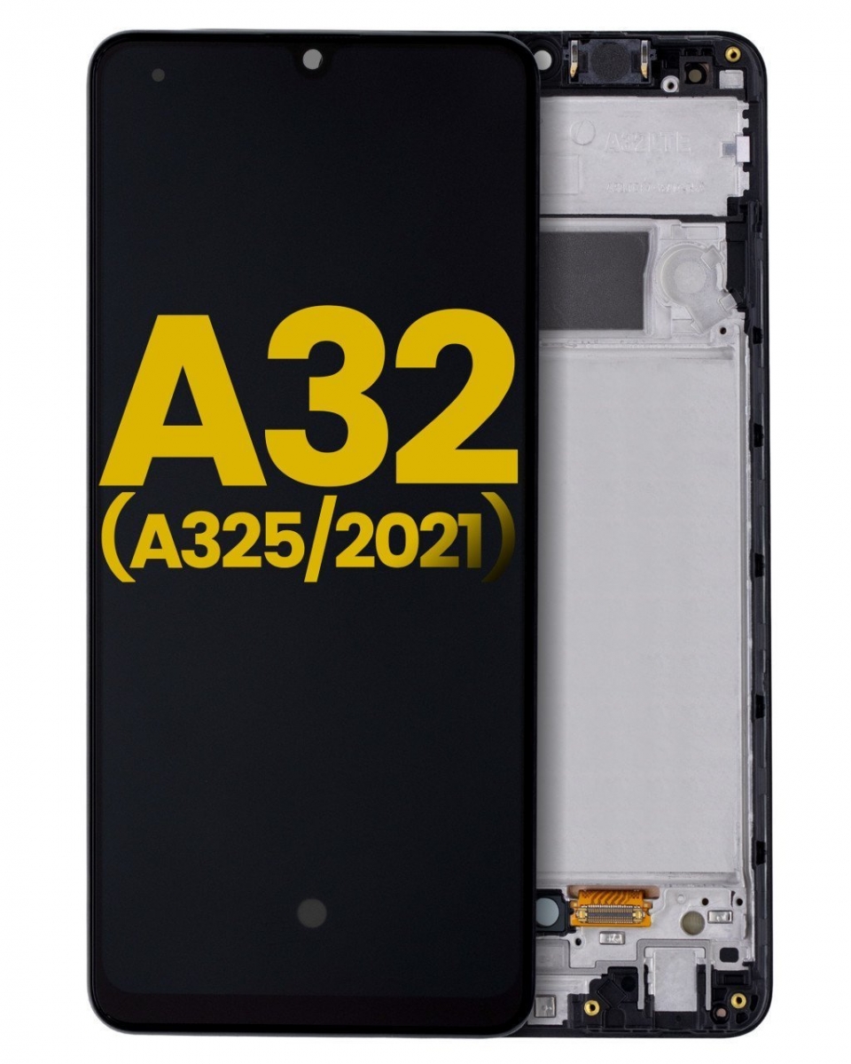 Samsung Galaxy A32 A325 Ekran Dokunmatik Siyah Çıtalı Orjinal %100 Servis Ürün