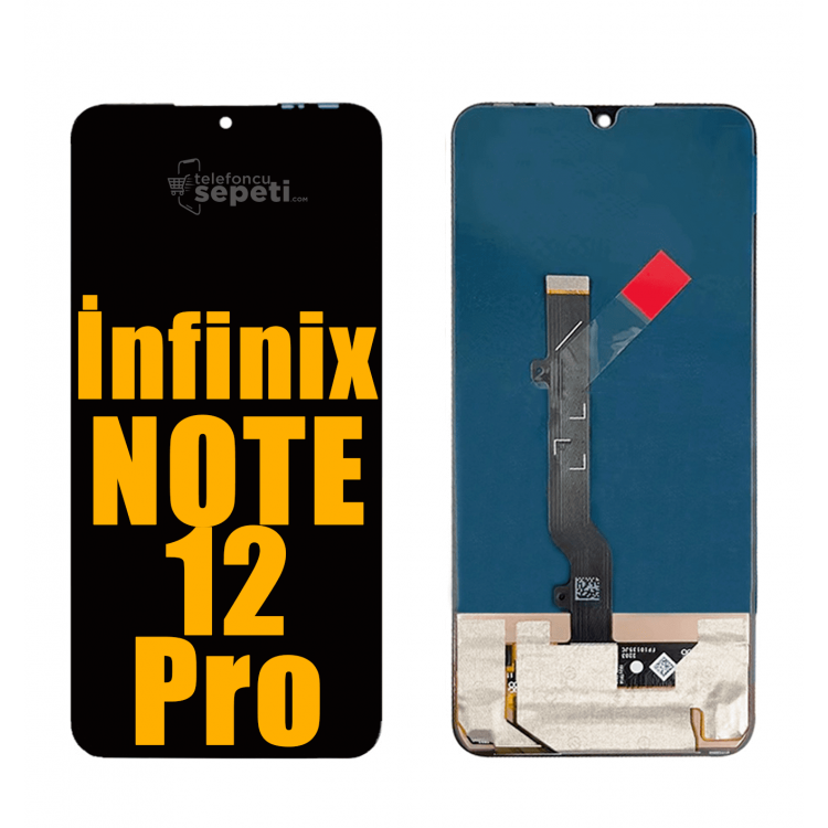 İnfinix Note 12 Pro Ekran Dokunmatik Siyah Çıtasız A Plus Kalite