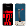 İnfinix Note 12 Pro Ekran Dokunmatik Siyah Çıtasız Orjinal