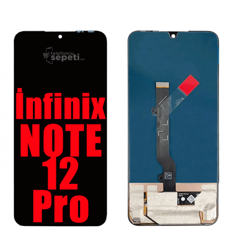İnfinix Note 12 Pro Ekran Dokunmatik Siyah Çıtasız %100 Orijinal