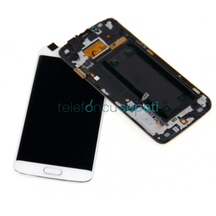 Samsung Galaxy S6 Edge G925 Ekran Dokunmatik Beyaz Orjinal Revize