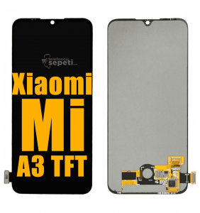 Xiaomi Mi A3 Ekran Dokunmatik Siyah Çıtasız A Plus Kalite