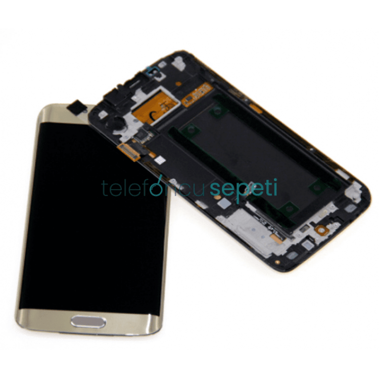 Samsung Galaxy S6 Edge G925 Ekran Dokunmatik Gold Orjinal Revize
