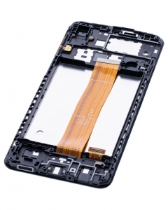 Samsung Galaxy A02 A022 Ekran Dokunmatik Siyah Çıtalı A Plus Kalite