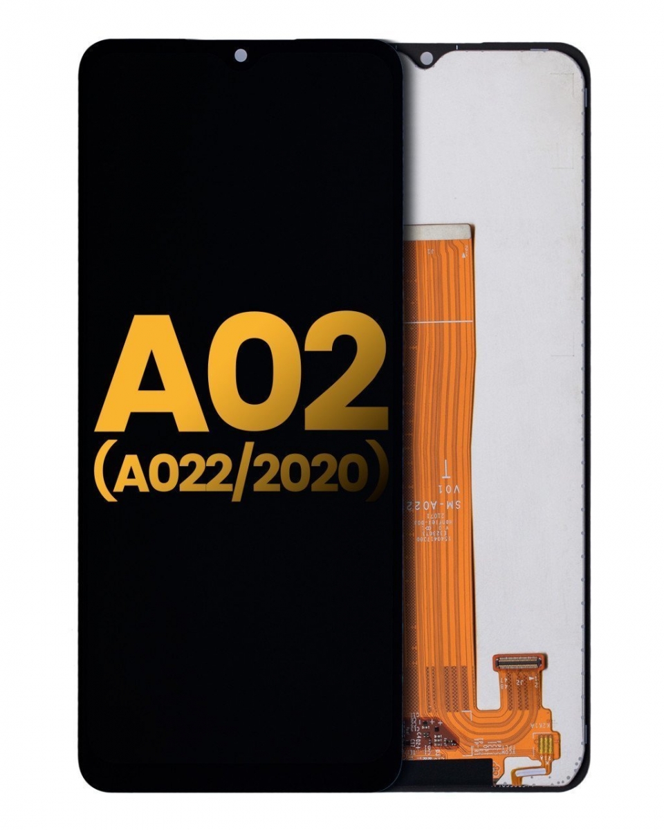 Samsung Galaxy A02 A022 Ekran Dokunmatik Siyah Çıtasız %100 Orjiinal