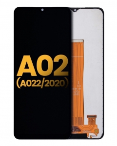 Samsung Galaxy A02 A022 Ekran Dokunmatik Siyah Çıtasız %100 Orjiinal