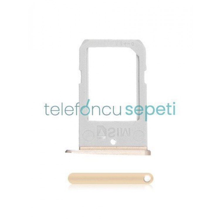 Samsung Galaxy S6 Edge G925 Sim Kart Tepsisi Gold