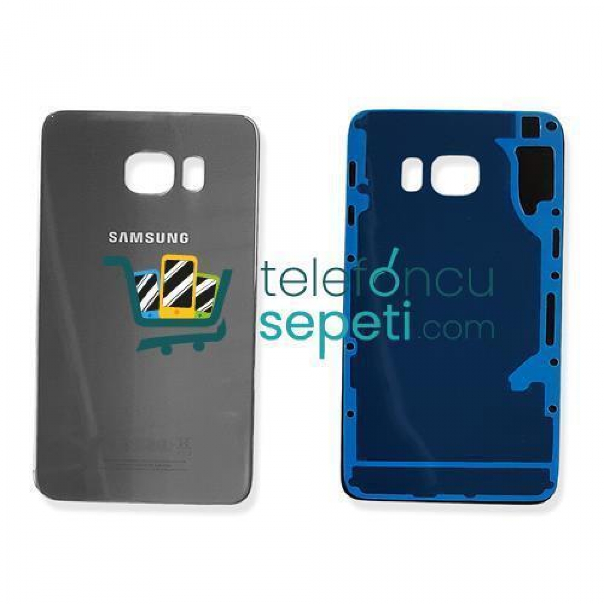 Samsung Galaxy S6 Edge Plus G928 Arka Kapak Gümüş Orjinal