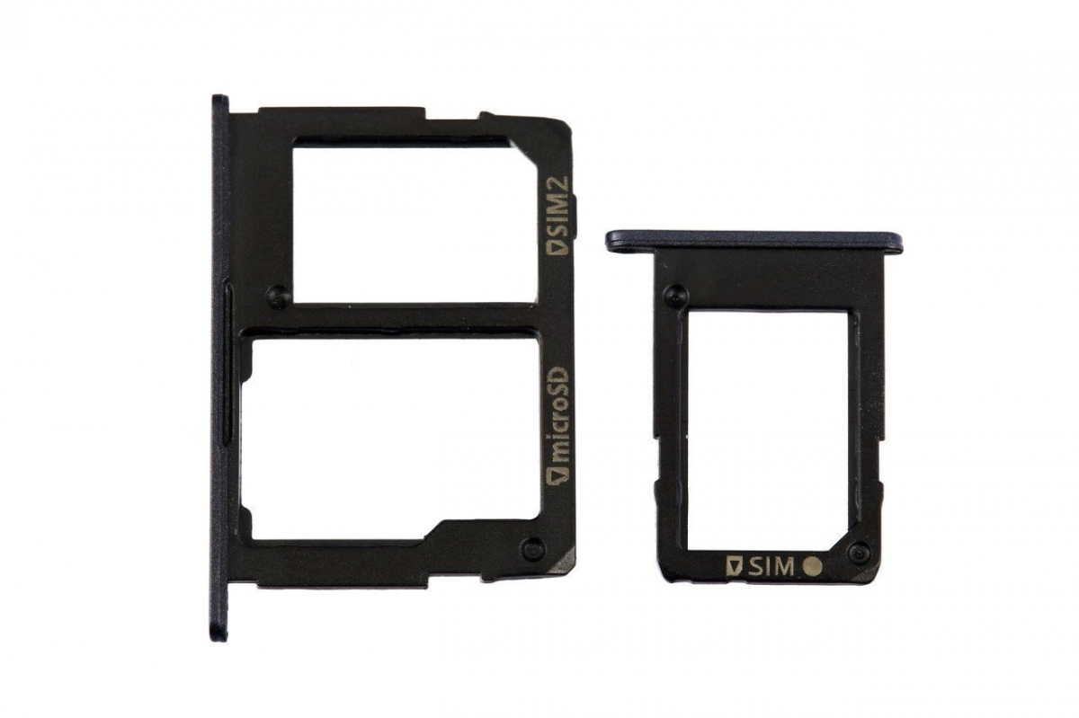 Samsung Galaxy J5 Prime G570 Sim Kart Tepsisi Siyah Çift