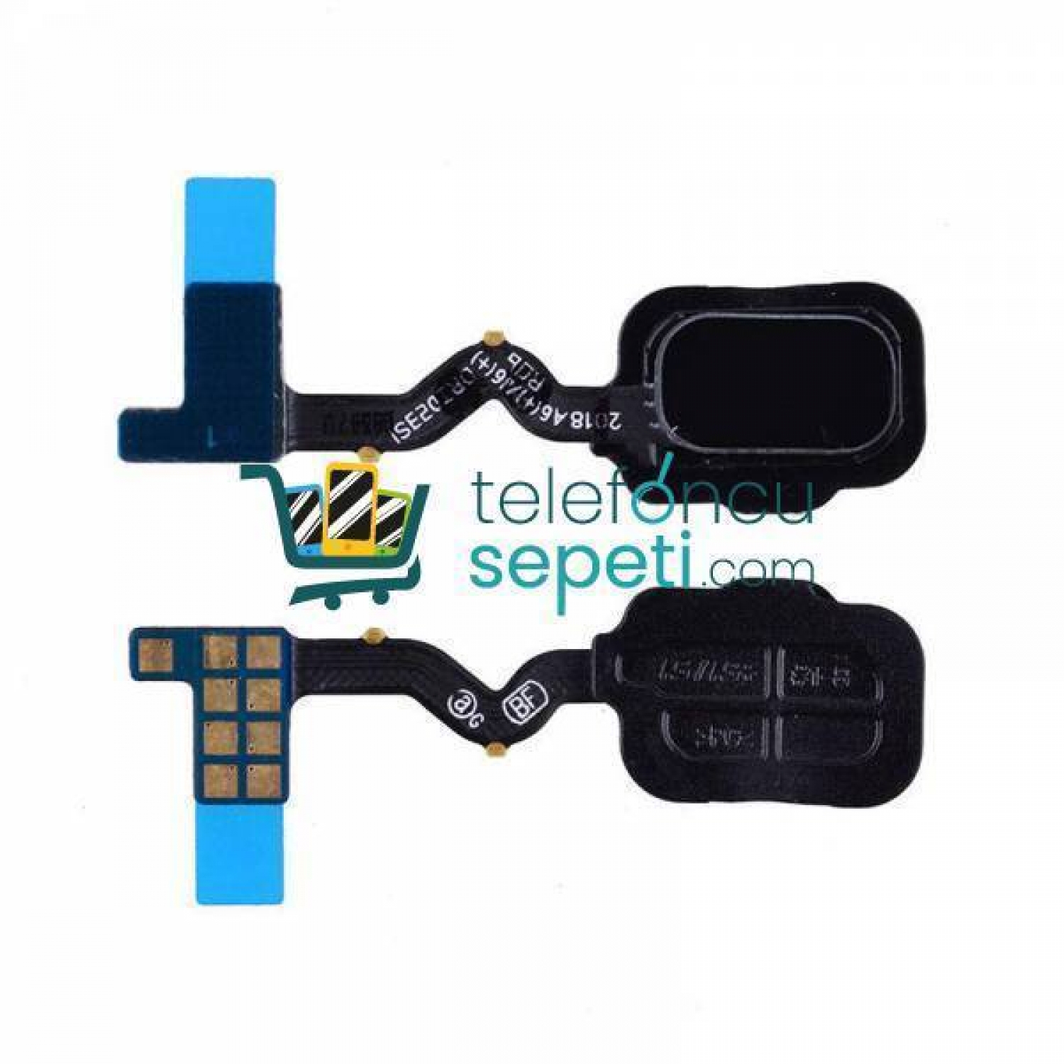 Samsung Galaxy A6 A600 Home Parmak Okuyucu Filmi  Siyah