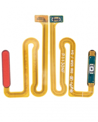 Samsung Galaxy A12 A125 Parmak İzi Okuyucu Filmi Kırmızı