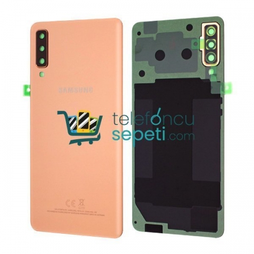 Samsung Galaxy A7 2018 A750 Arka Kapak Gold Orjinal