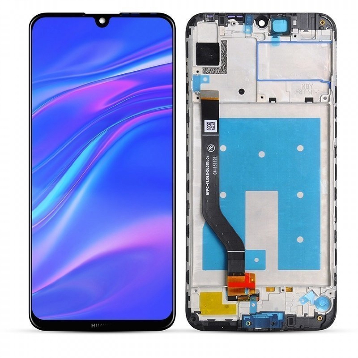 Huawei Y7 2019 Ekran Dokunmatik Siyah Çıtalı Orjinal