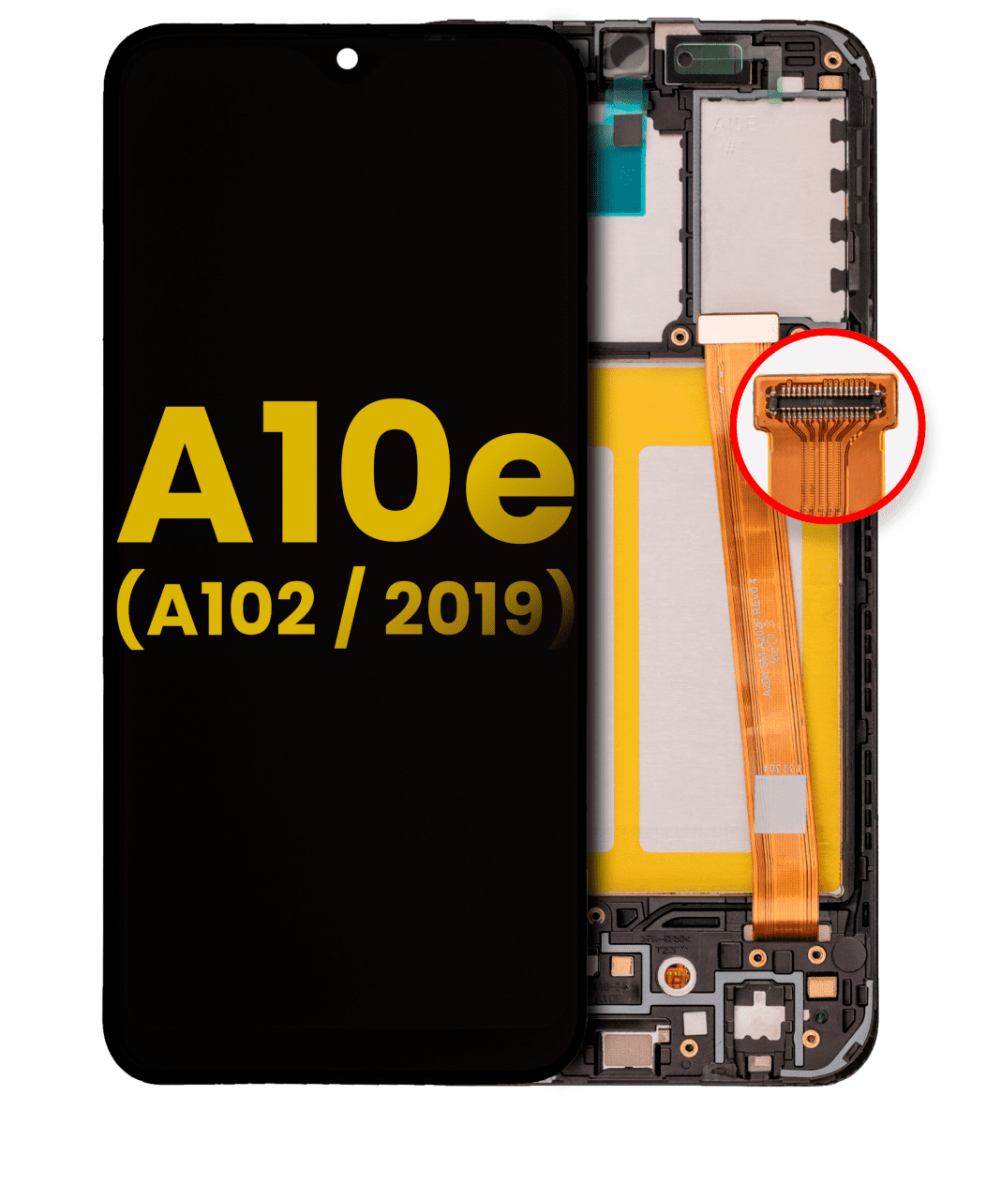 Samsung Galaxy A10E A102 Ekran Dokunmatik Siyah Çıtalı Orjinal