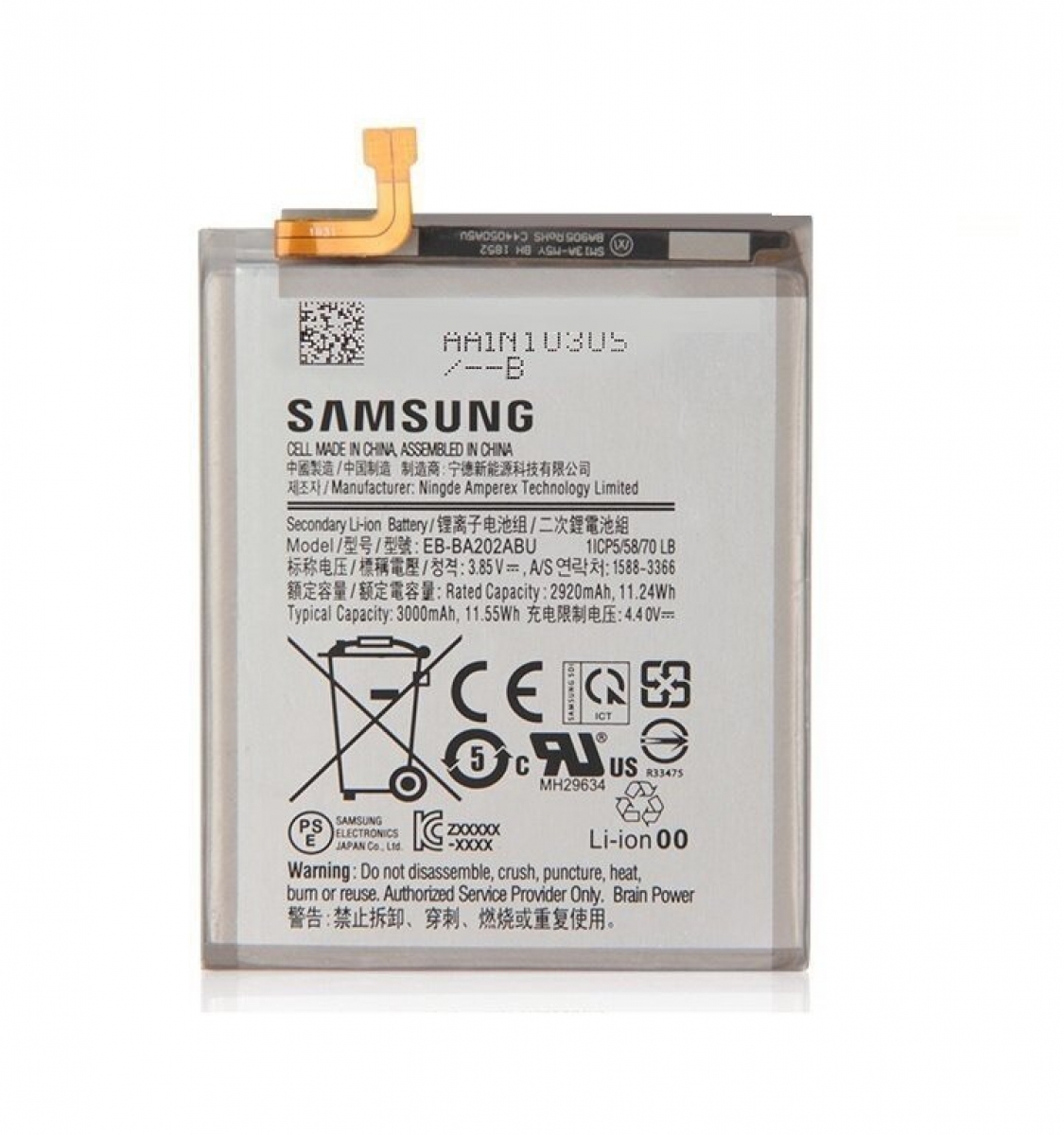 Samsung Galaxy A10E A102 Batarya Pil Orjinal