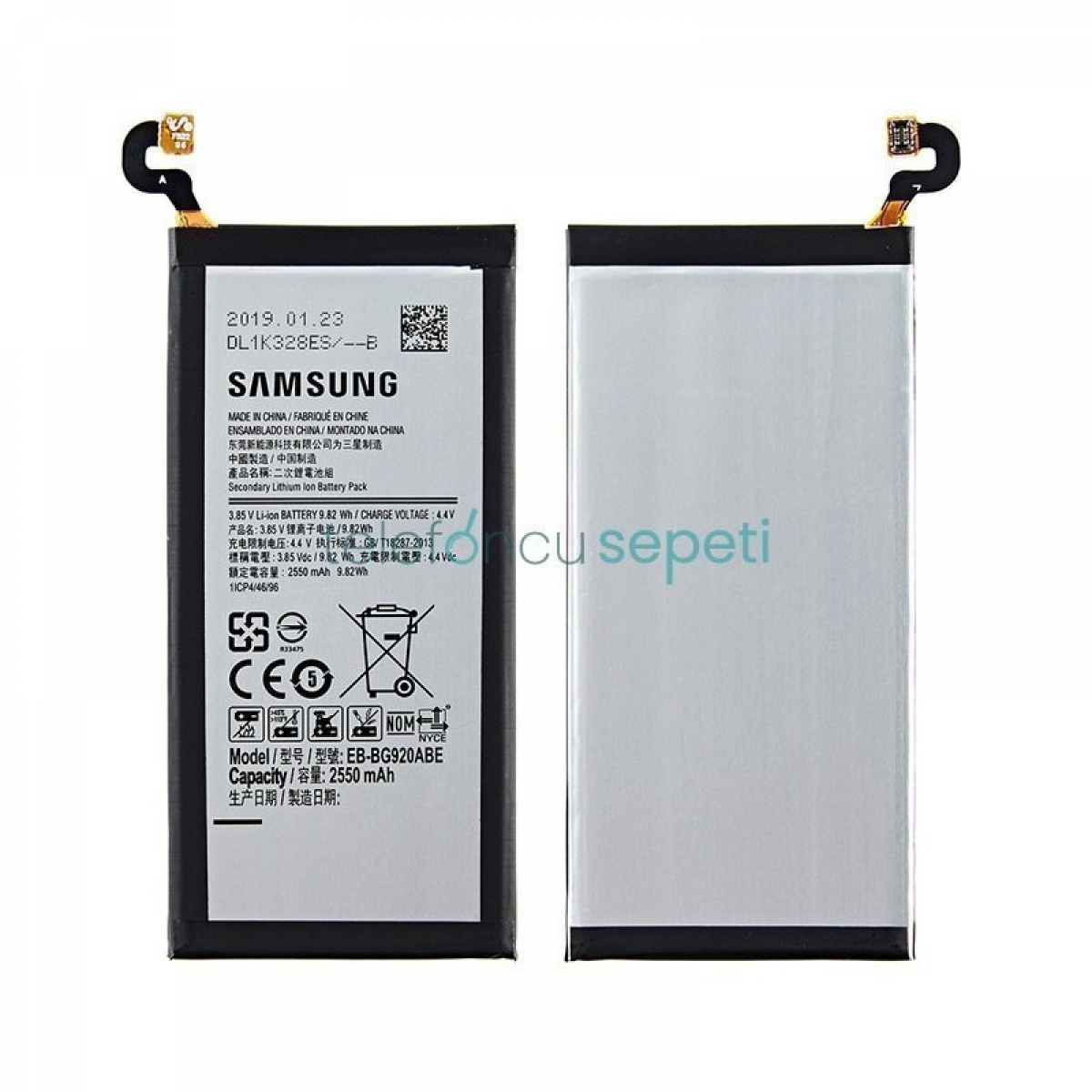 Samsung Galaxy S6 G920 Batarya Pil Orjinal EB-BG920ABE