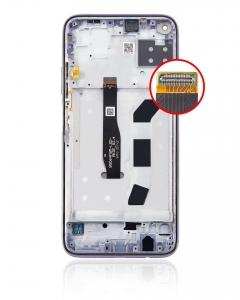 Huawei P40 Lite Dokunmatik Ekran Siyah Çıtalı Orjinal