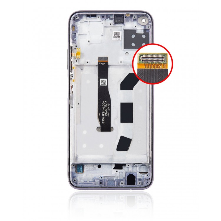 Huawei P40 Lite Dokunmatik Ekran Siyah Çıtalı Orjinal