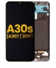 Samsung Galaxy A30s A307 Ekran Dokunmatik Siyah Çıtalı Orjinal