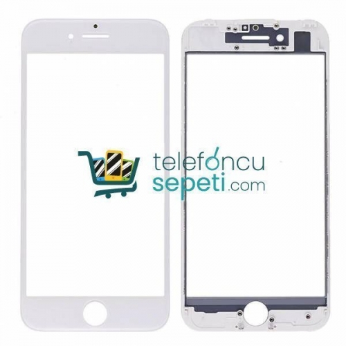 iPhone 7 Lens Ocalı Çıtalı Beyaz