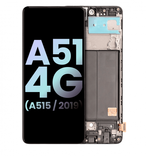 Samsung Galaxy A51 A515 Ekran Dokunmatik Siyah Çıtalı %100 Orjinal Servis Ürün