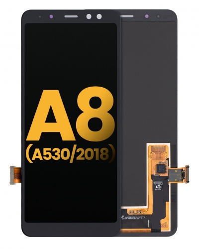 Samsung Galaxy A8 2018 A530 Ekran Dokunmatik Siyah %100 Oled