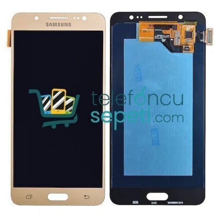 Samsung Galaxy J510 Ekran Dokumatik Gold Oled Üstün Kalite