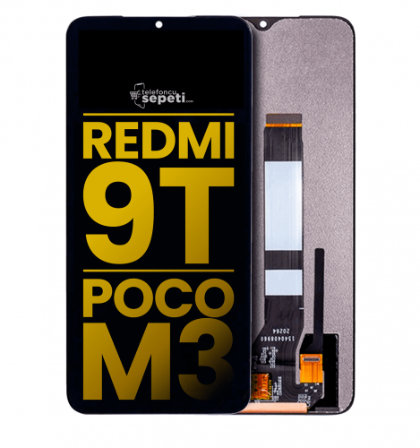 Xiaomi Pocophone M3 Ekran Dokunmatik Siyah Çıtasız %100 Orijinal