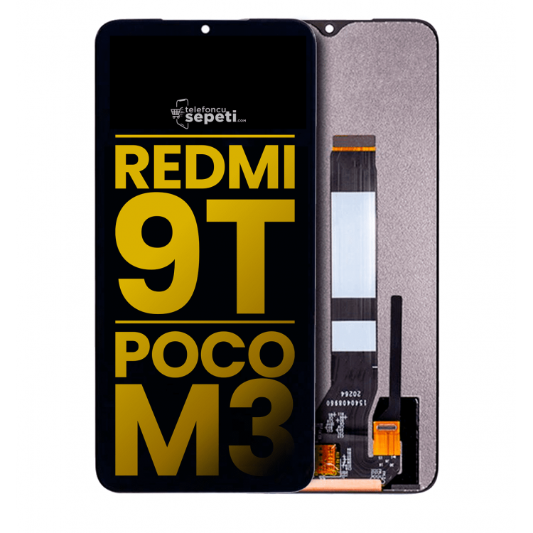 Xiaomi Pocophone M3 Ekran Dokunmatik Siyah Çıtasız Orjinal