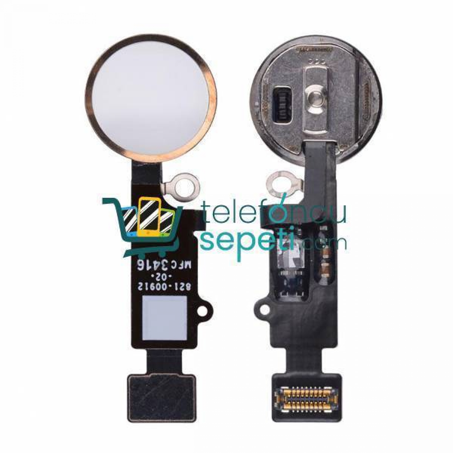 iPhone 7 Plus Home Tuş Bordu Filmi Gold iPhone 7 Plus Home Tuş Bordu Filmi Gold