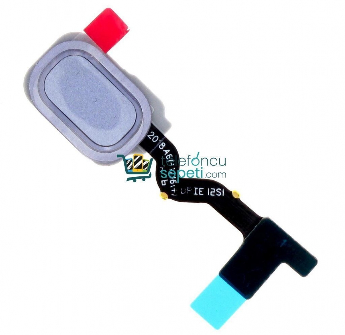 Samsung Galaxy J6 J600 Home Parmak Okuyucu Filmi Silver