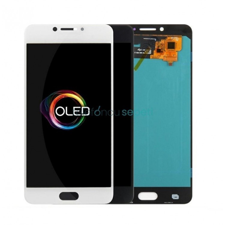 Samsung Galaxy C7 Pro C7010 Ekran Dokunmatik Siyah Oled Üstün Kalite