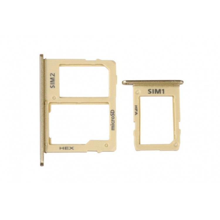 Samsung Galaxy J6 J600 Sim Kart Tepsisi Gold Çift