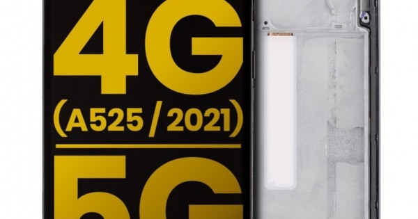 Samsung Galaxy A52 A525 Ekran Dokunmatik Siyah Çıtalı Orjinal - ts2237a