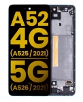 Samsung Galaxy A52 A525 Ekran Dokunmatik Mavi Çıtalı Orjinal