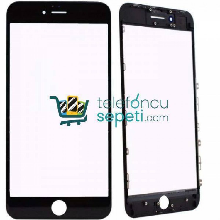 iPhone 7 Plus Lens Ocalı Çıtalı Polarizeli Siyah