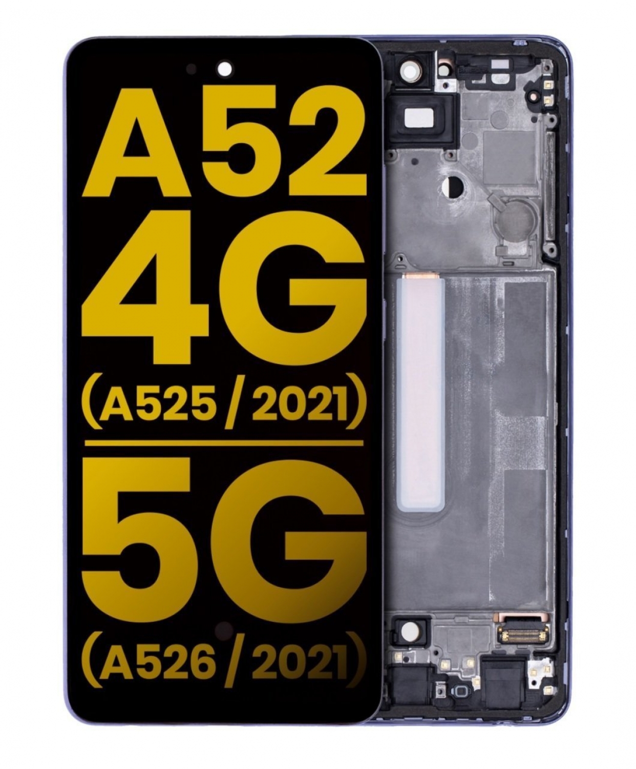 Samsung Galaxy A52 A525 Ekran Dokunmatik Violed Çıtalı Orjinal