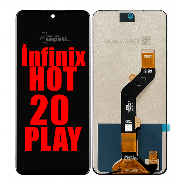 İnfinix Hot 20 Play Ekran Dokunmatik Çıtasız Orjinal