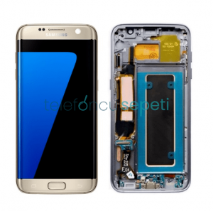 Samsung Galaxy S7 Edge G935 Ekran Dokunmatik Gold Revize