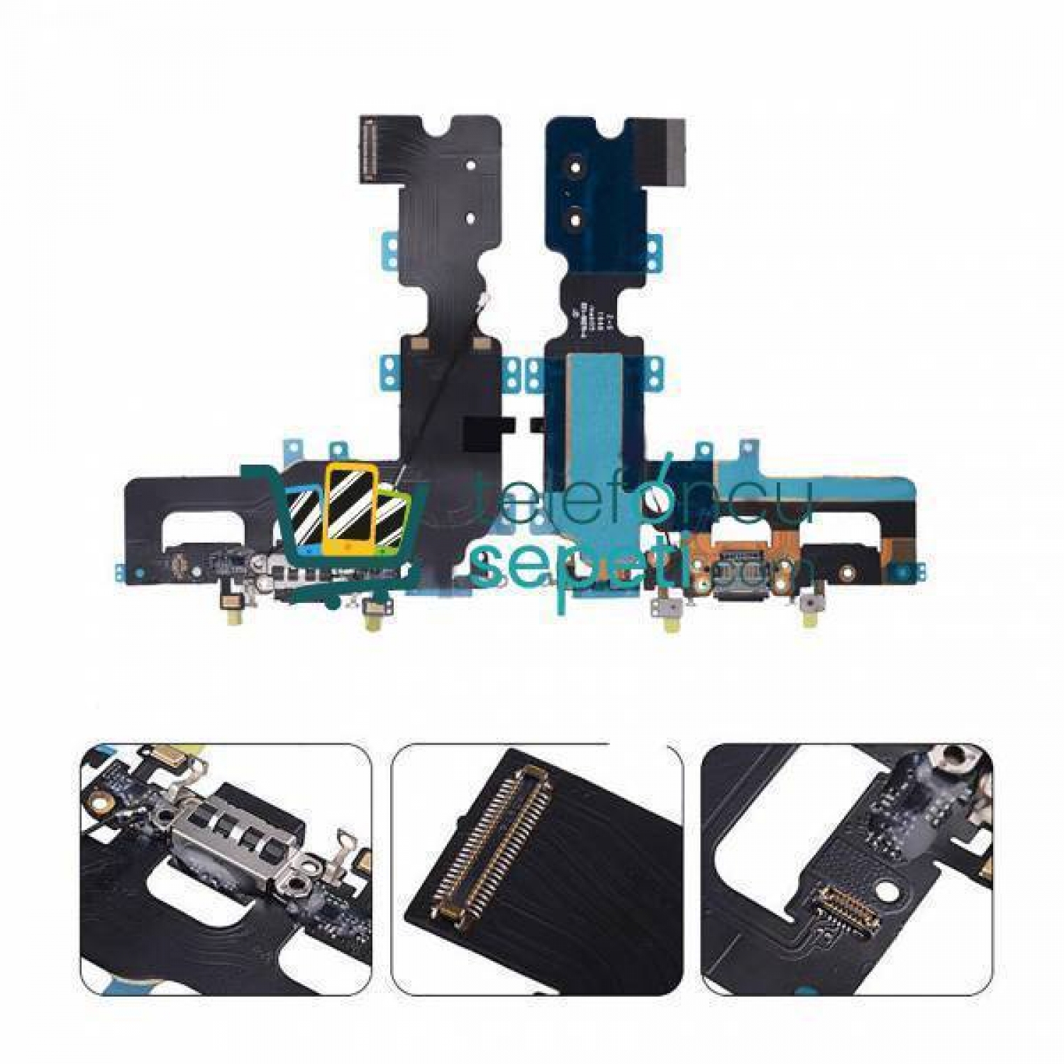 iPhone 7 Plus Şarj Soketli Mikrofon Filmi Siyah Orjinal Servis iPhone 7 Plus Şarj Soketli Mikrofon Filmi Siyah Orjinal Servis