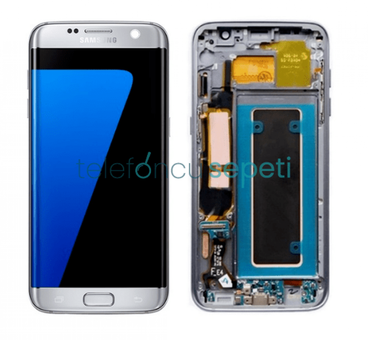 Samsung Galaxy S7 Edge G935 Ekran Dokunmatik Gümüş Orjinal Servis