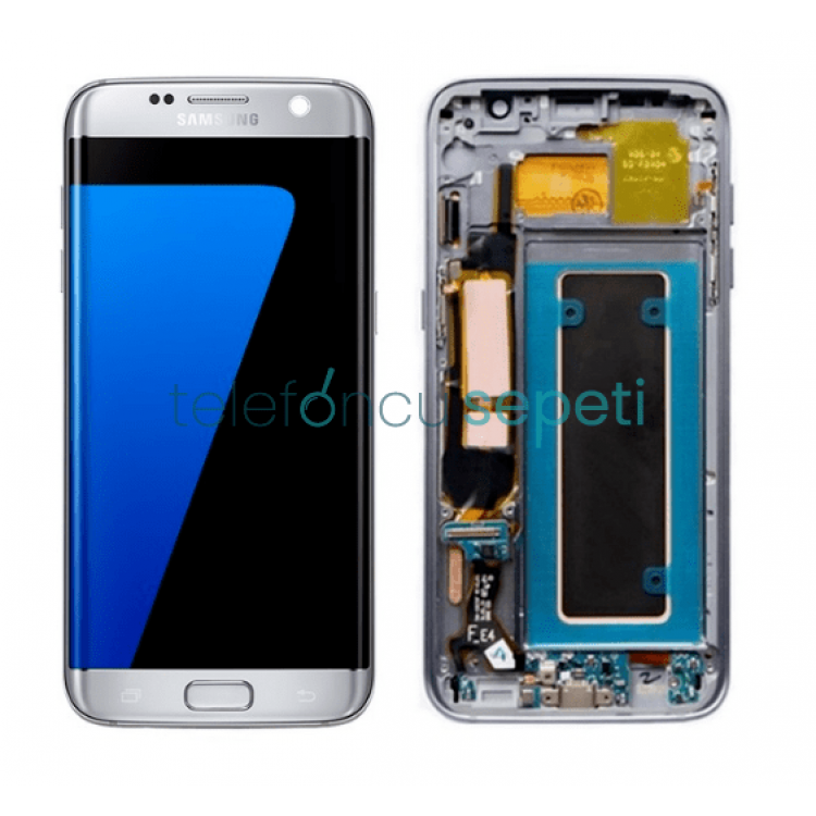 Samsung Galaxy S7 Edge G935 Ekran Dokunmatik Gümüş Orjinal Servis