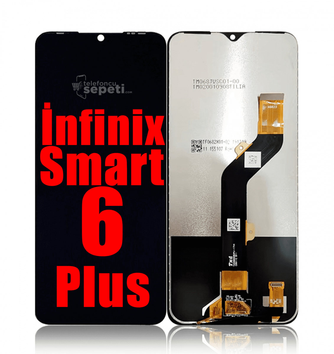 İnfinix Smart 6 Plus Ekran Dokunmatik Çıtasız Orjinal